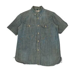 Rogue Territory Work Shirt Men's Medium Chambray Selvedge Button Up